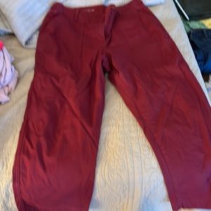 Talbots chino high waist cropped pants